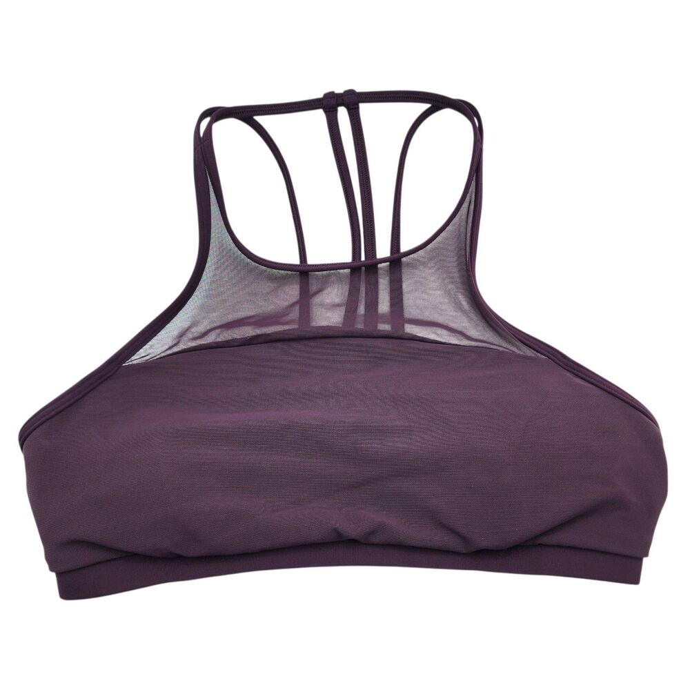 Lululemon Bra Womens Marroon Bra Athletic Strappy Back Yoga Sz 6